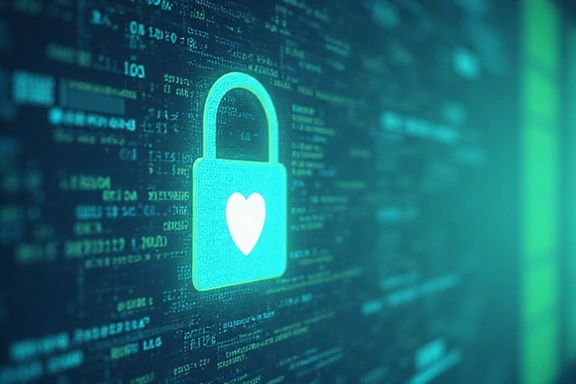 Digital privacy lock illustration